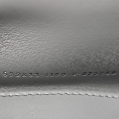 Balenciaga Shiny Calfskin Crocodile Embossed Hourglass Top Handle Bag XS Balenciaga Grey 7 of 13