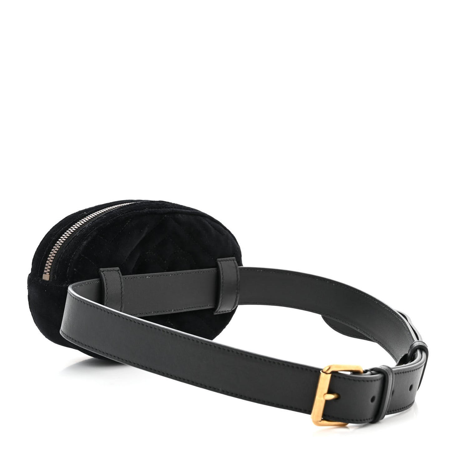 Velvet Matelasse GG Marmont Belt Bag 85 34 Black