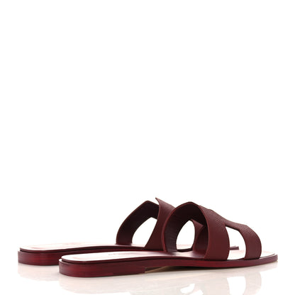 Hermes Epsom Oran Sandals 41 Rouge H 4 of 9