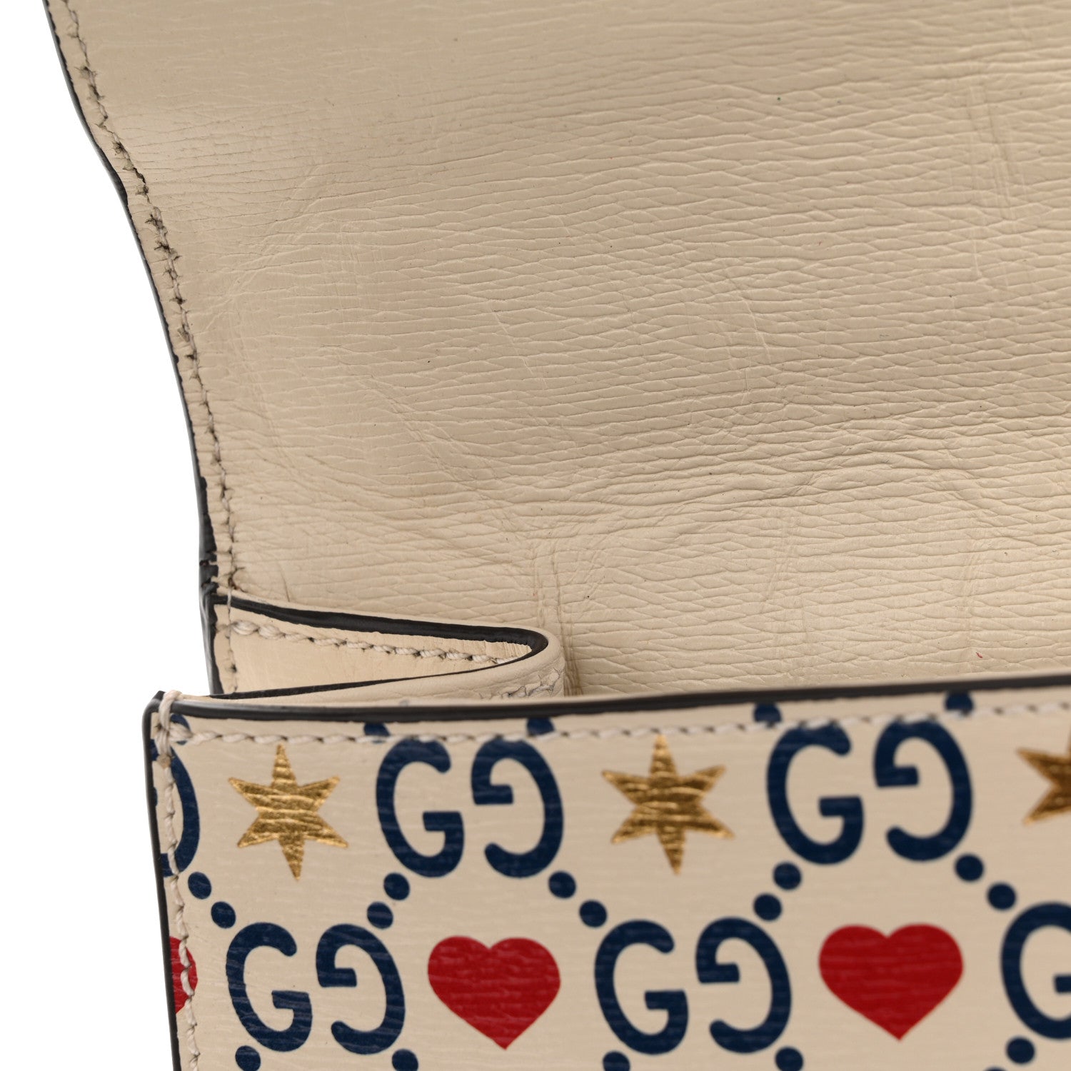 Gucci Calfskin Valentine's Day Exclusive Small Sylvie Top Handle Bag Ivory 12 of 15