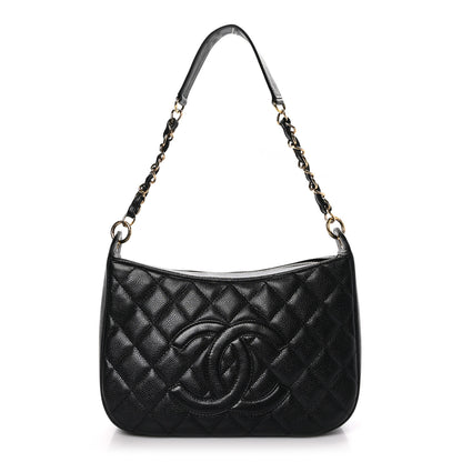 Chanel Caviar Quilted Timeless CC Shoulder Bag Black 1 of 10