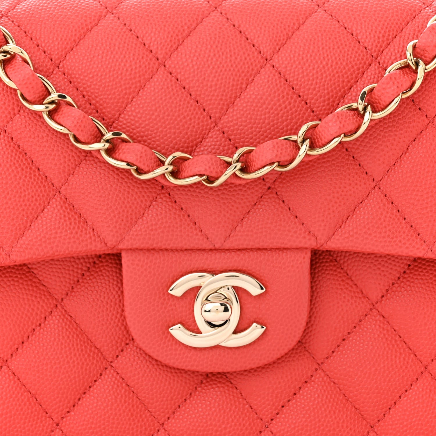 Chanel Caviar Quilted Small Double Flap Red 8 of 11