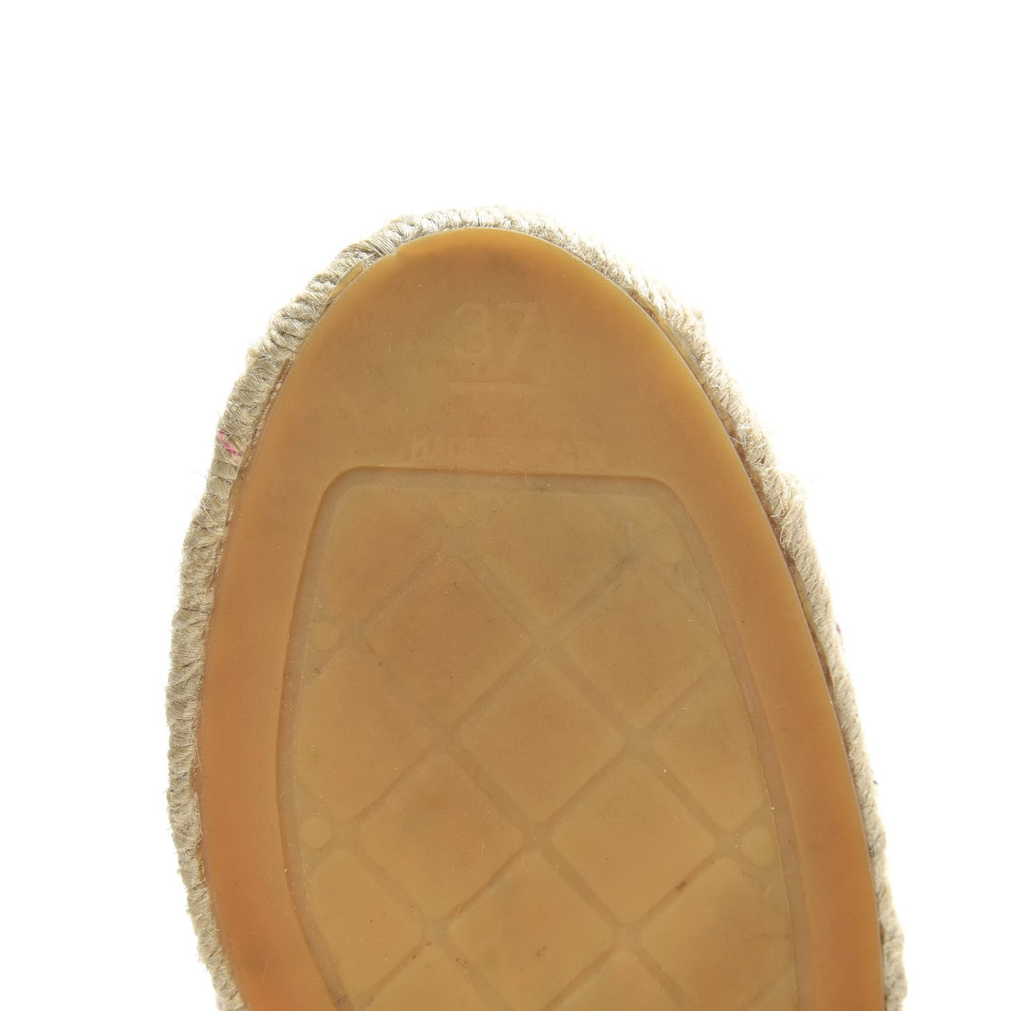 Lambskin CC Espadrilles 37 Red