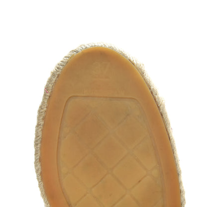 Chanel Lambskin CC Espadrilles 37 Red 8 of 11
