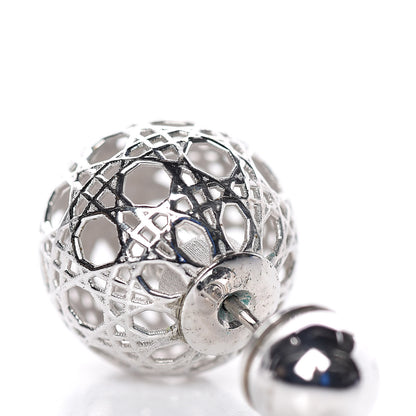 Christian Dior Cannage Mise En Dior Tribal Earrings Silver 4 of 4
