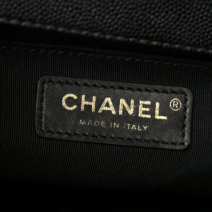 Chanel Caviar Quilted Medium Boy Flap Black 6 of 10