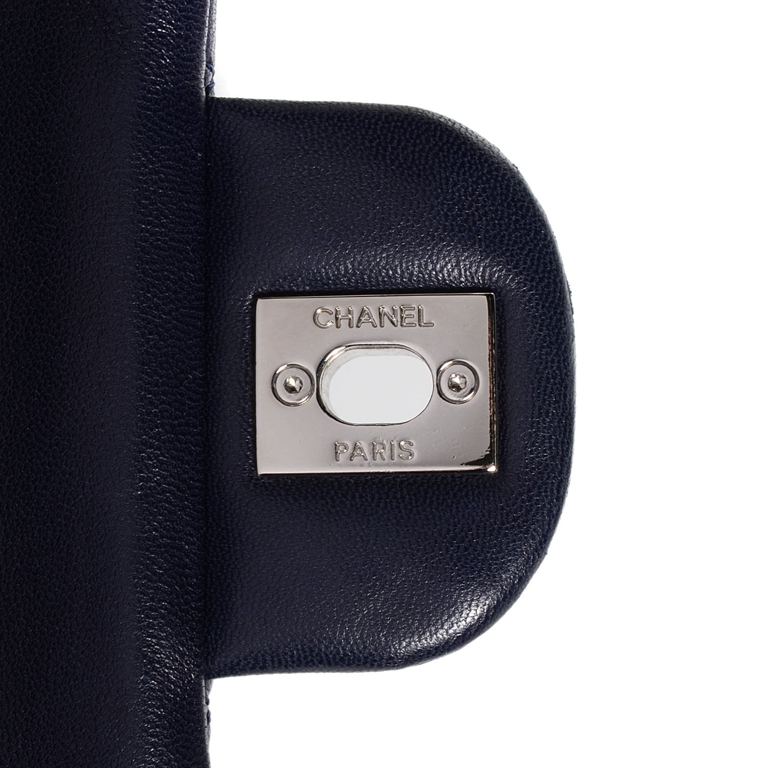 Chanel Lambskin Medium Double Flap Navy 7 of 8