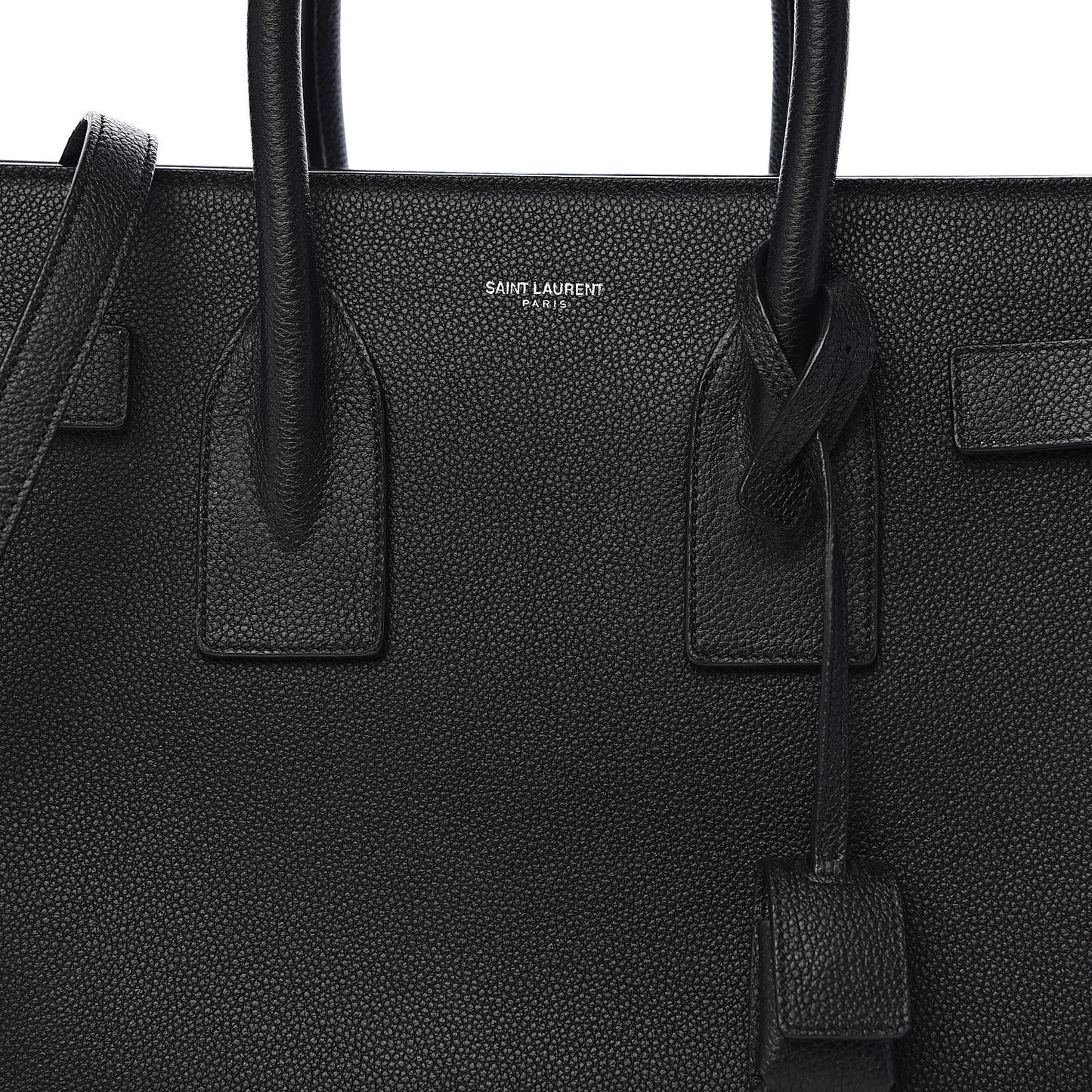 Grained Calfskin Small Sac De Jour Black