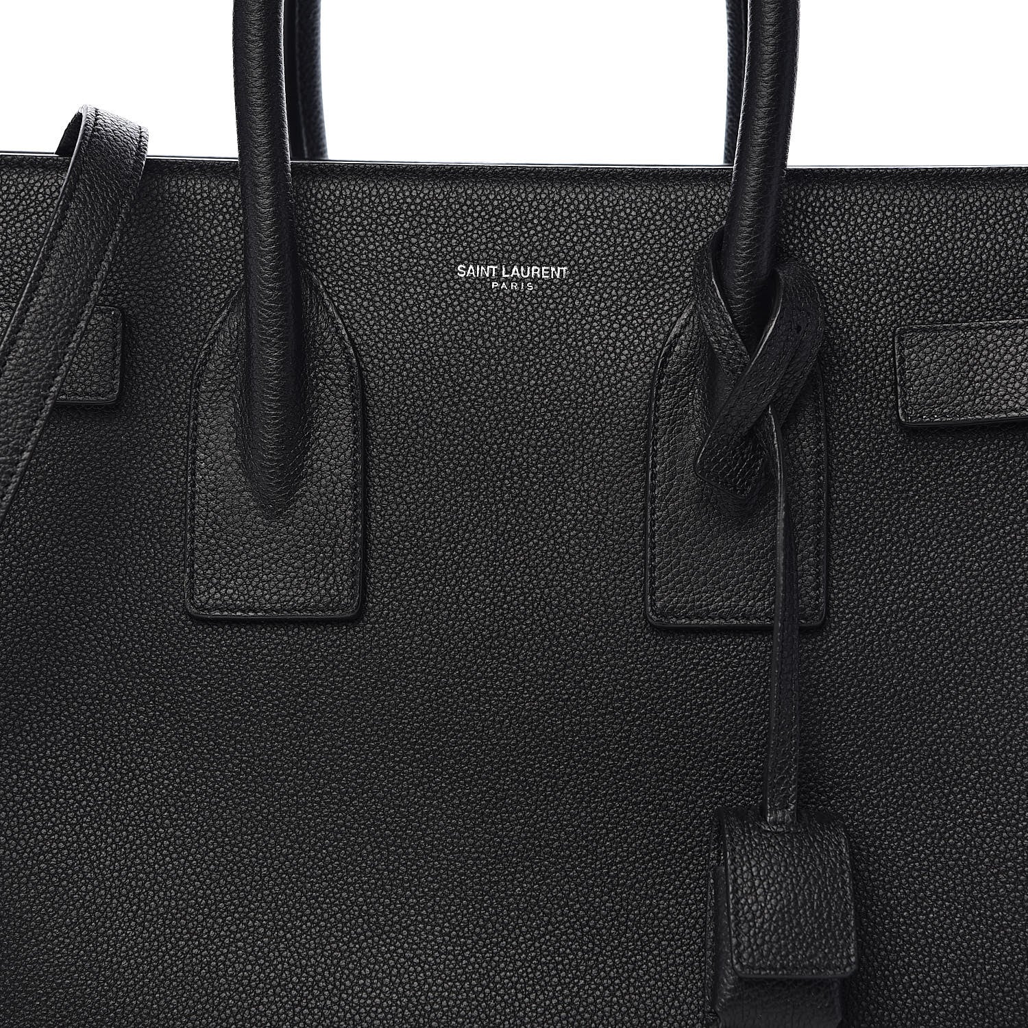 Saint Laurent Grained Calfskin Small Sac De Jour Black 11 of 11