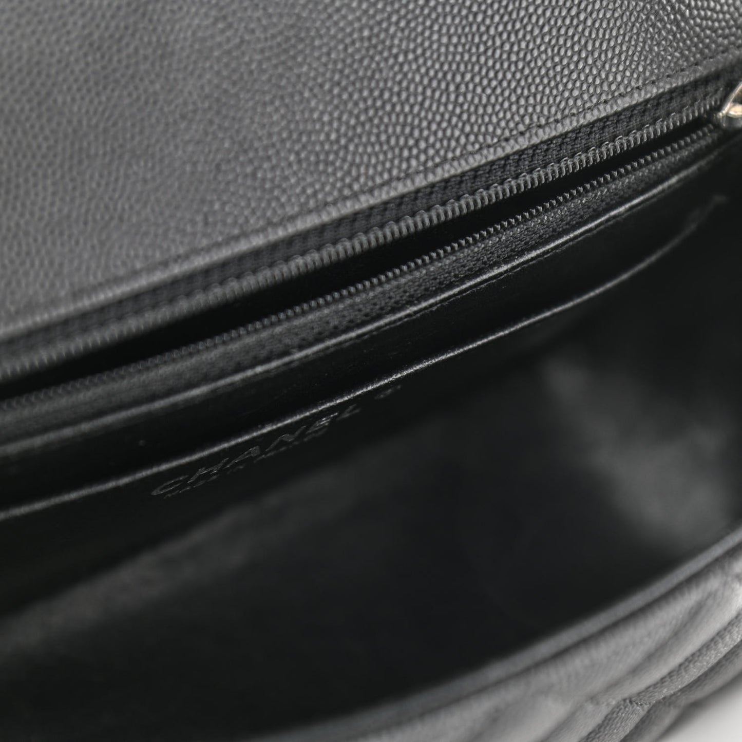 Caviar Quilted Mini Rectangular Flap Black