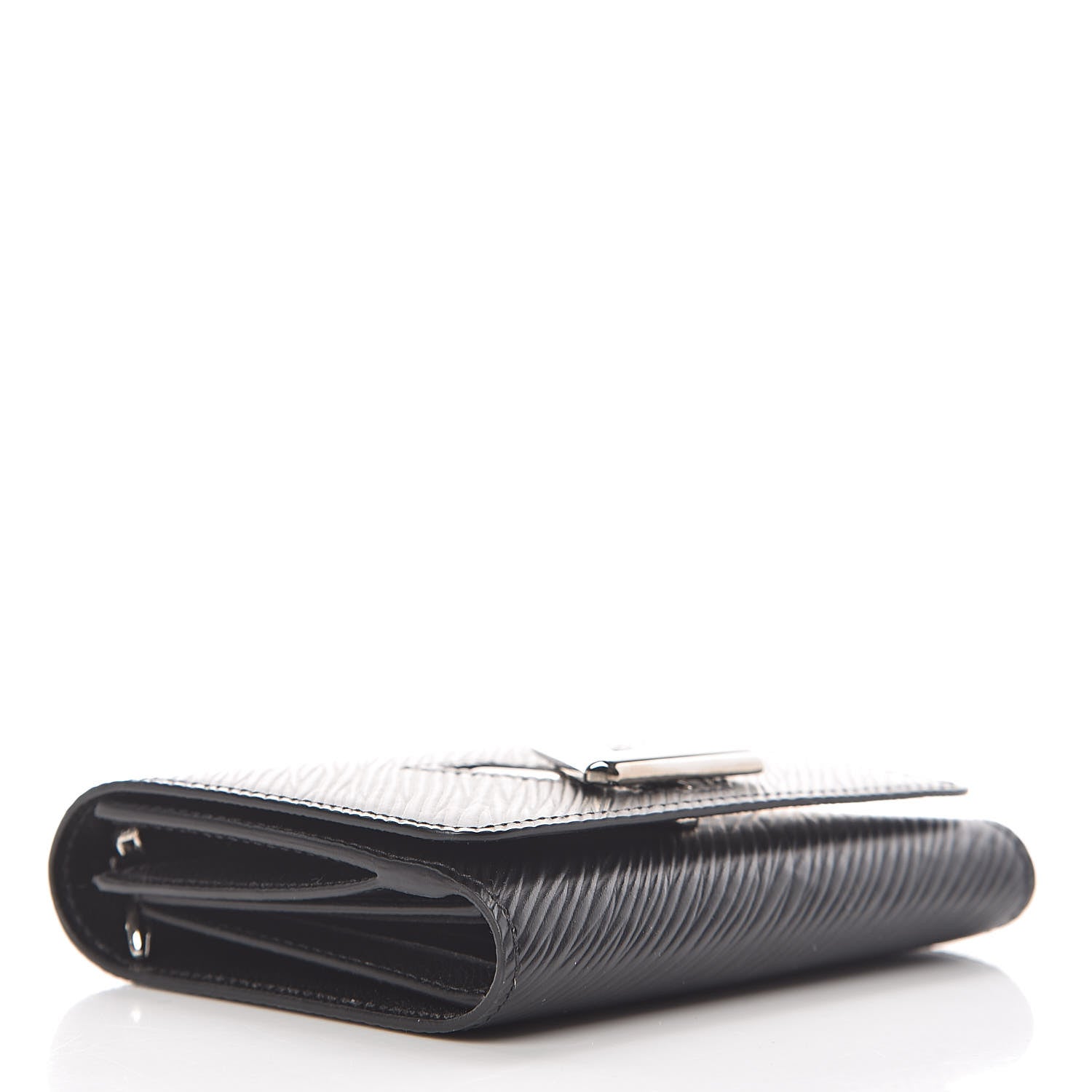 Louis Vuitton Epi Twist Compact Wallet Black 5 of 9