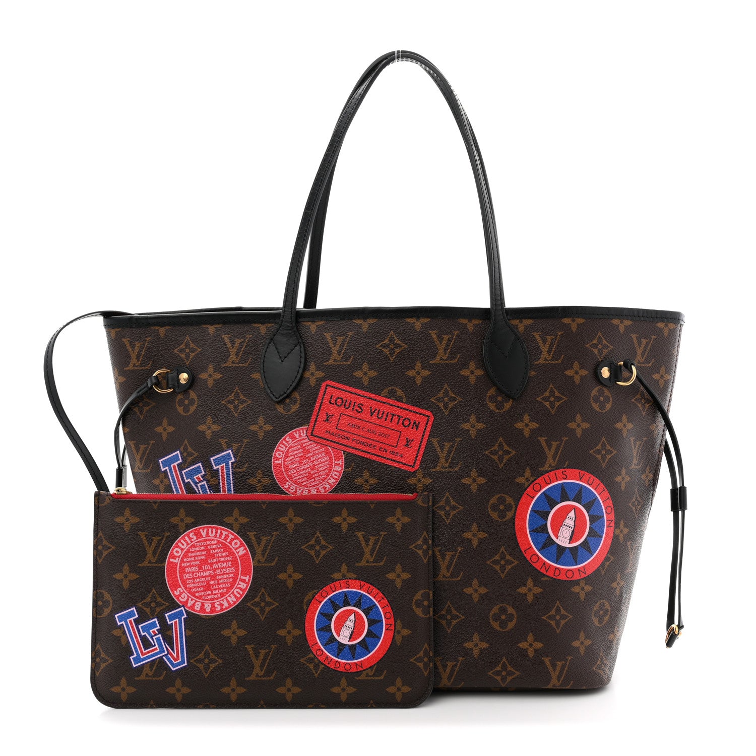 Louis Vuitton Monogram My LV World Tour Neverfull MM 3 of 10
