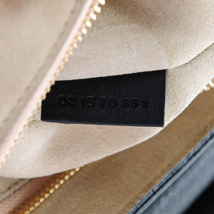 Chloe Suede Calfskin Medium Faye Shoulder Bag Black 7 of 8