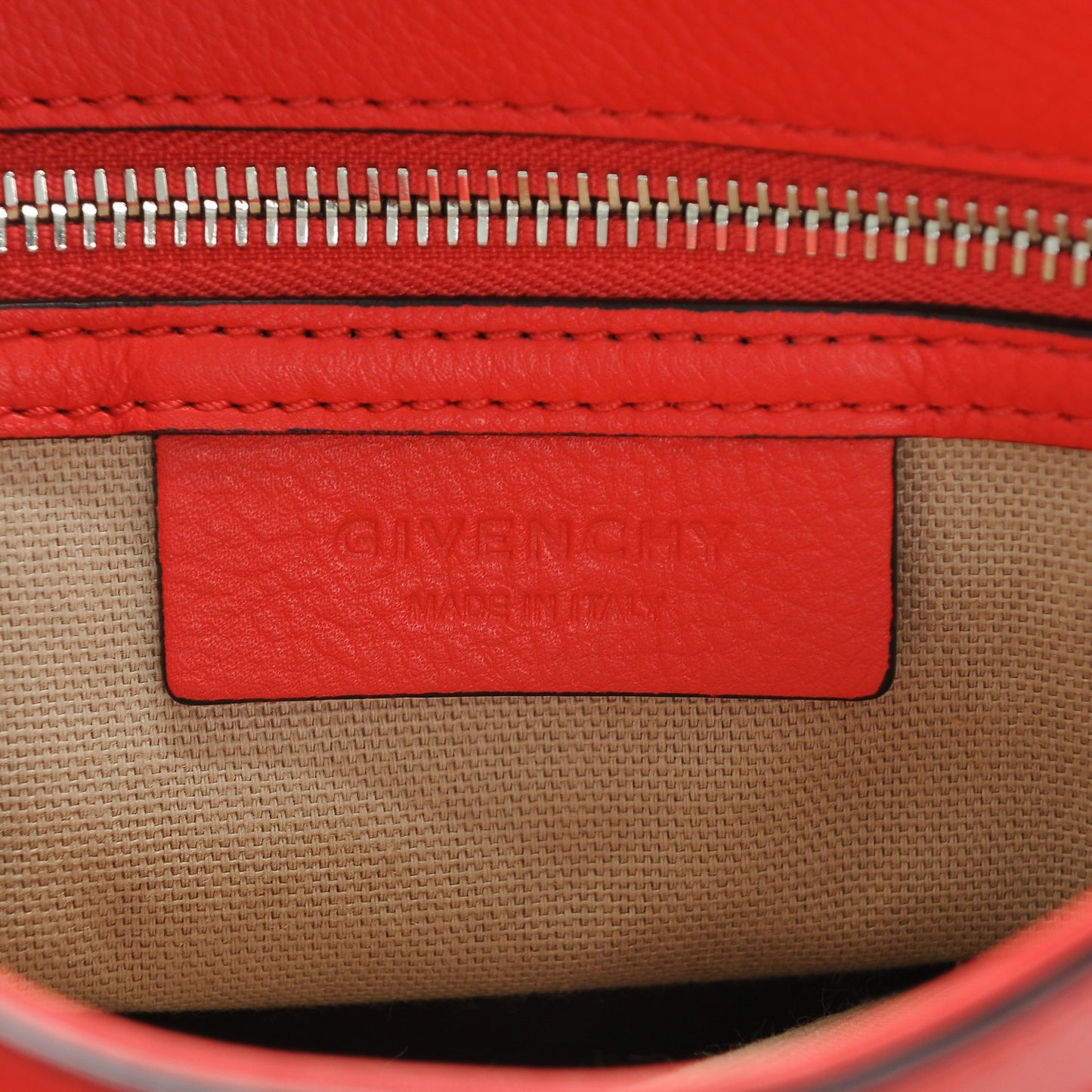 Waxy Grained Calfskin Mini Pandora Pure Flap Bag Red