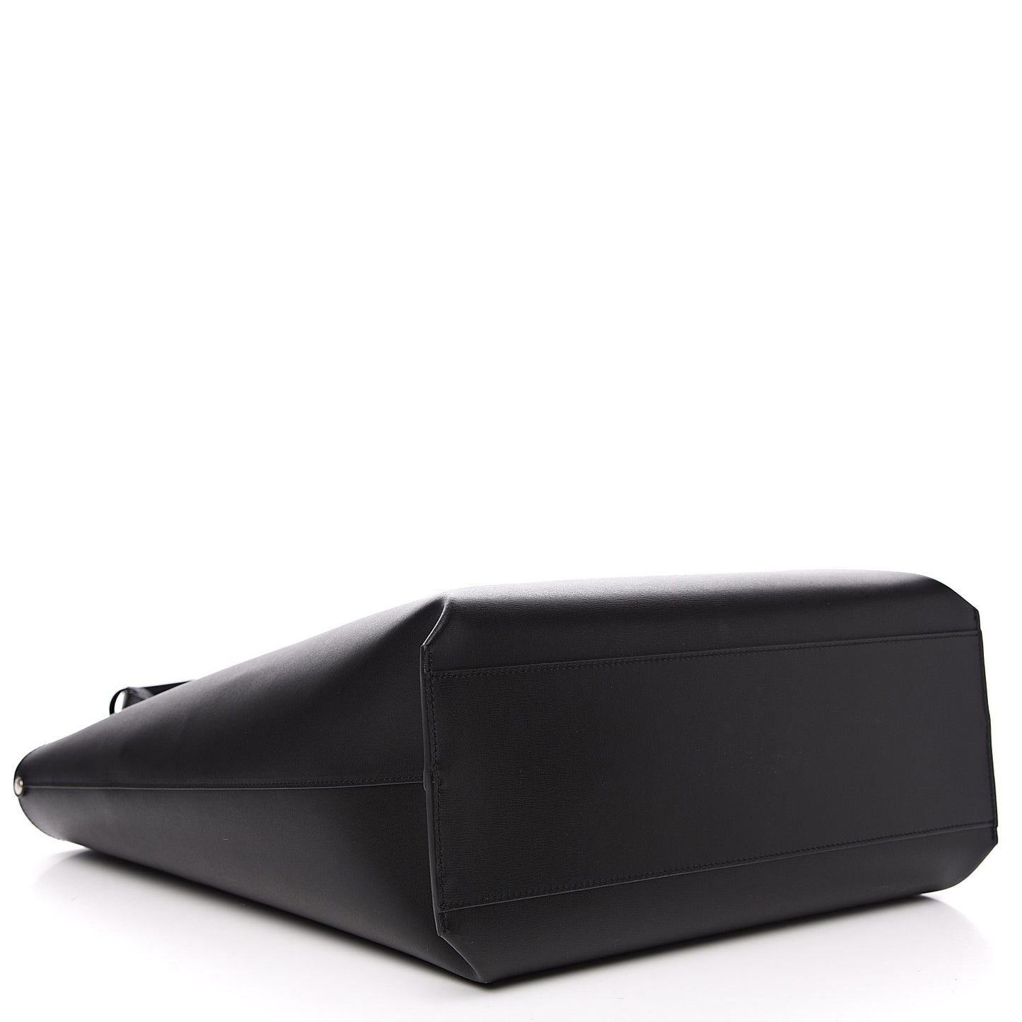 Calfskin Medium Shopping Tote Black
