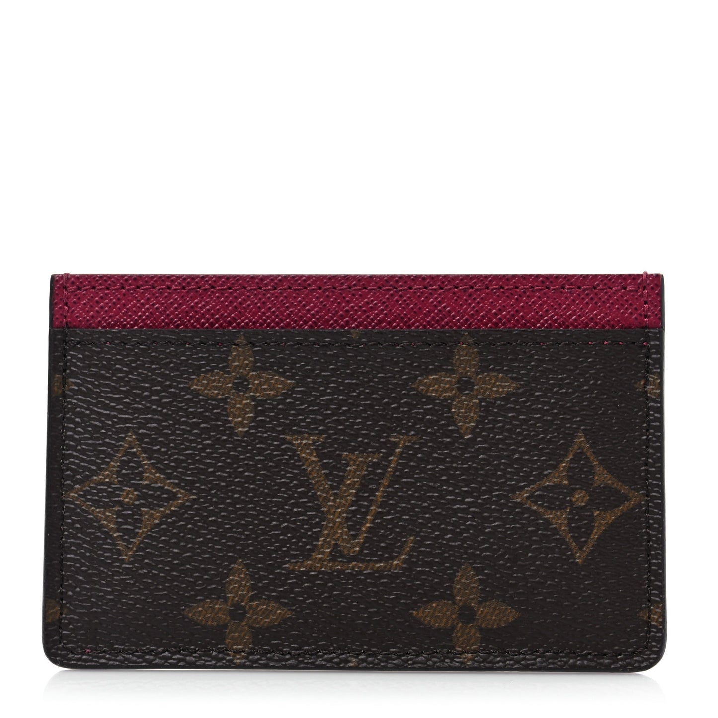 Monogram Card Holder Fuchsia