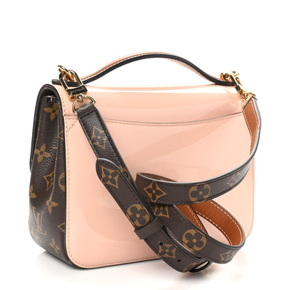 Louis Vuitton Patent Calfskin Monogram Cherrywood BB Rose Ballerine 3 of 10