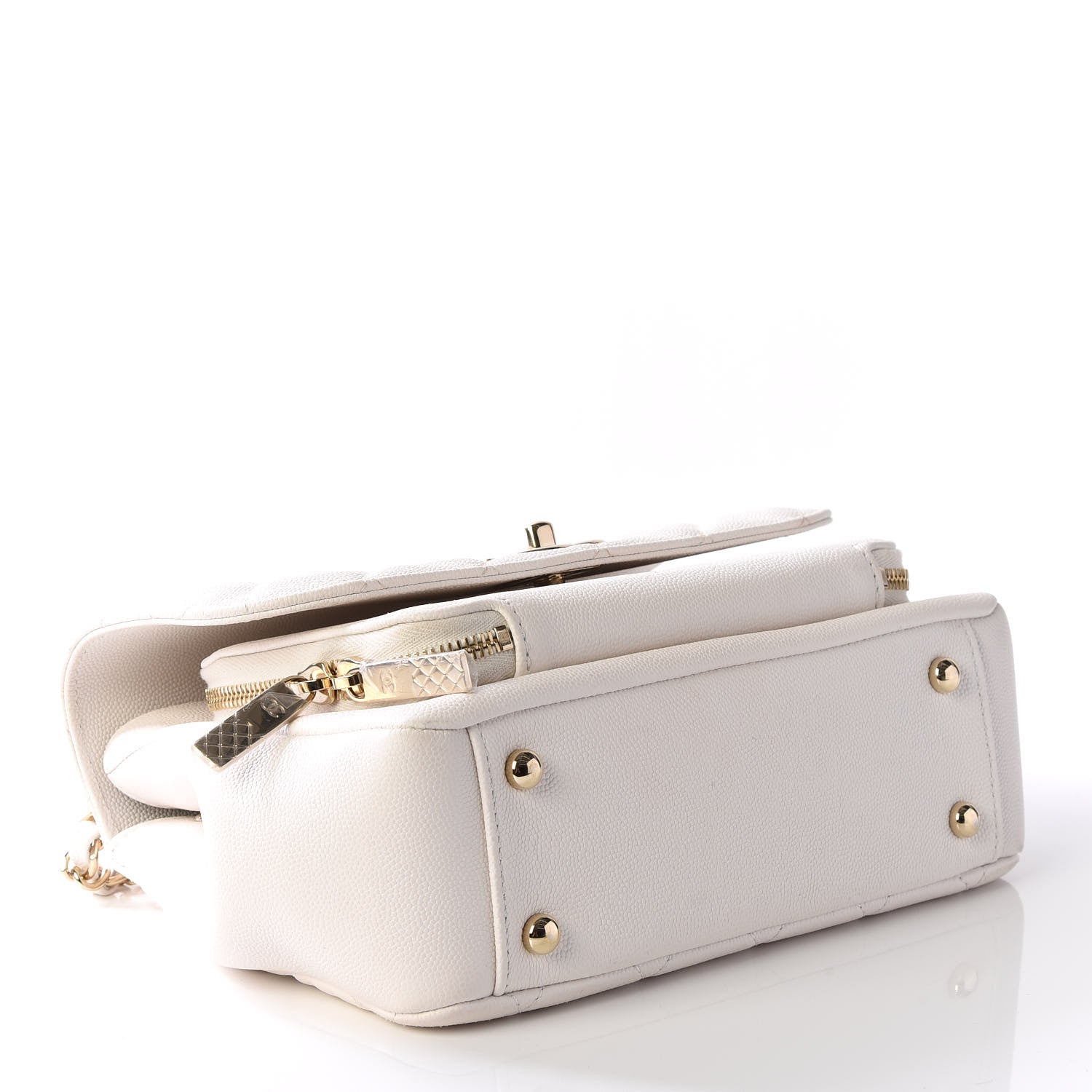 Chanel Caviar Quilted Medium Business Affinity Flap White 3 of 11