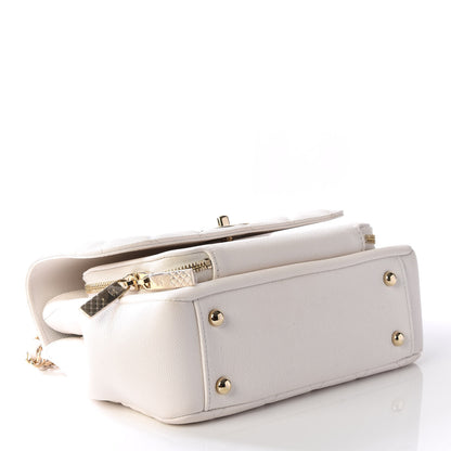Chanel Caviar Quilted Medium Business Affinity Flap White 3 of 11