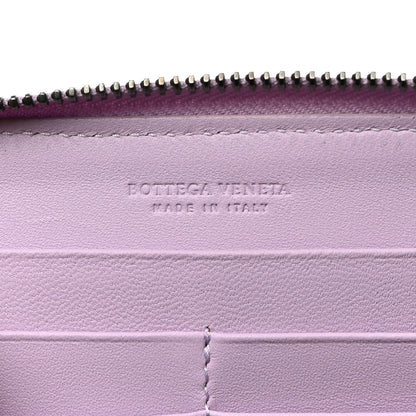 Bottega Veneta Nappa Intrecciato Zip Around Wallet Lilac 7 of 8