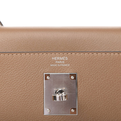 Hermes Evercolor Kelly Retourne 28 Beige De Weimar 7 of 12