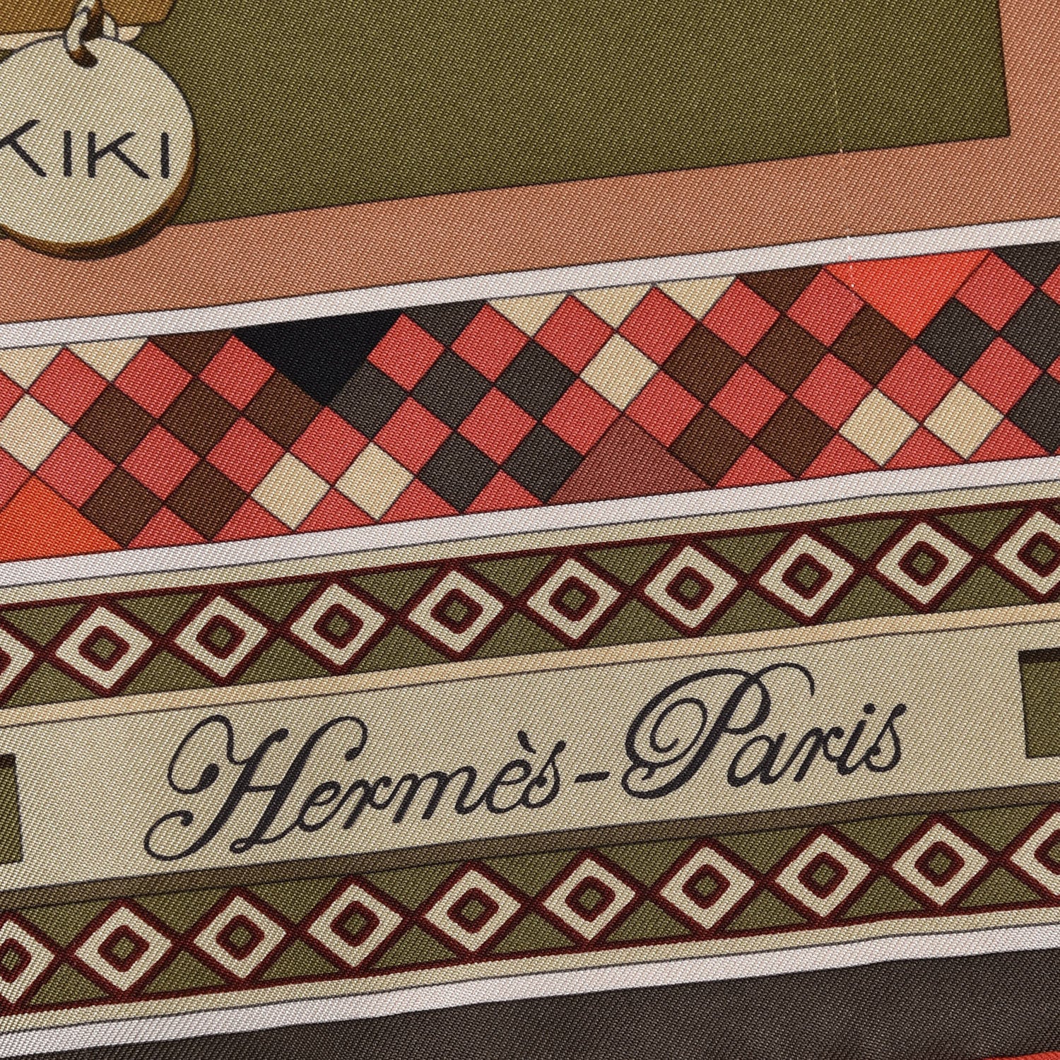Hermes Silk Colliers de Chiens Scarf 90 5 of 9