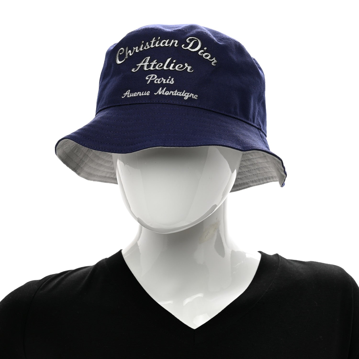 Christian Dior Canvas Bob Bucket Hat L Blue 2 of 7