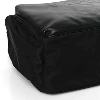 Fendi Calfskin Nylon FF Logo Embossed Changing Bag Black 9 of 11