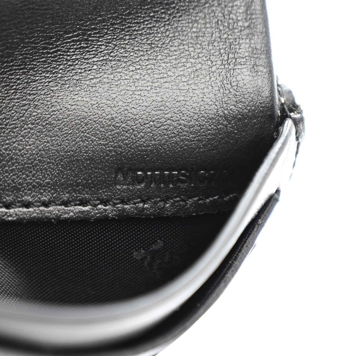 Burberry Grainy Calfskin Vintage Check Lila Tri-Fold Wallet Black 7 of 7