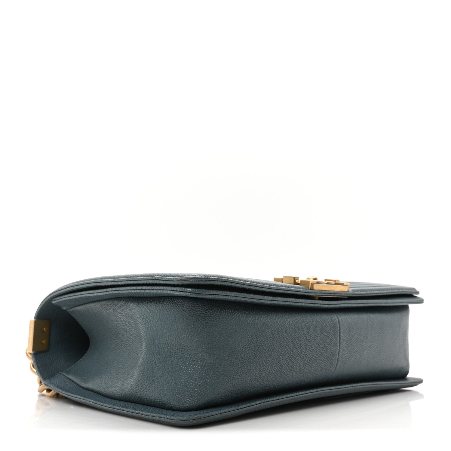 Chanel Caviar Quilted New Medium Boy Flap Blue 4 of 10