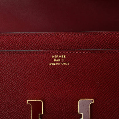 Hermes Epsom Constance Long Wallet Rouge Grenat 5 of 8