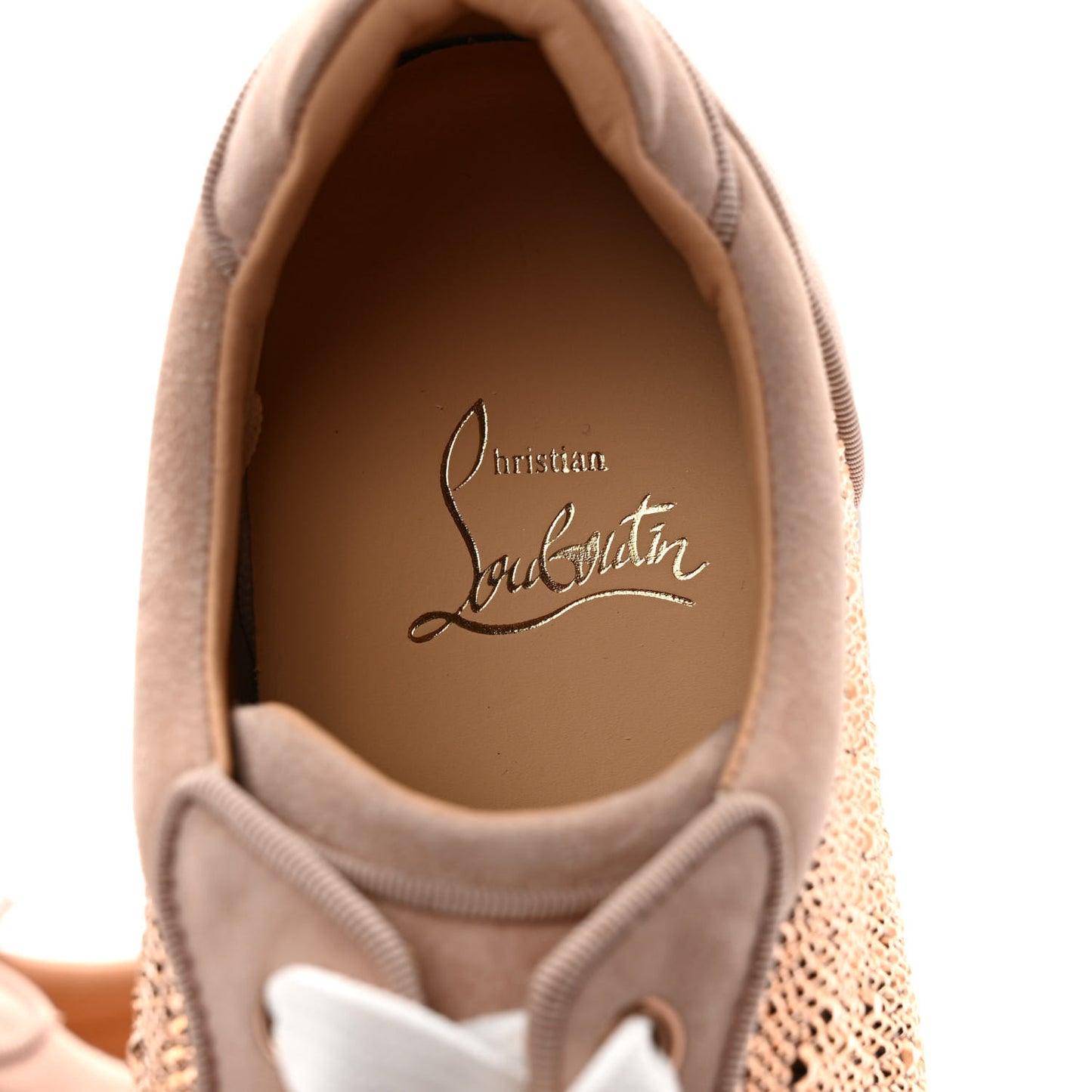 Veau Velours Calfskin Crystal Womens Viera Flat Sneakers 39 Antoinette