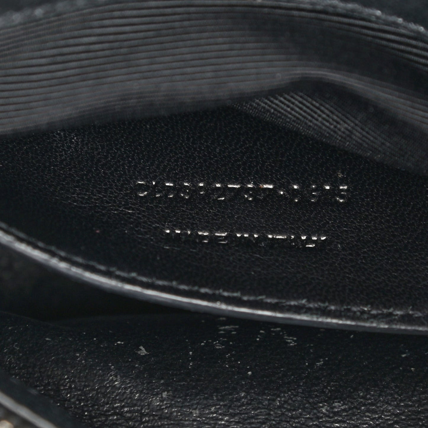 Sheepskin Matelasse Chevron Monogram Medium College Bag Black