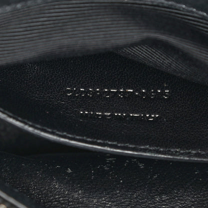 Saint Laurent Sheepskin Matelasse Chevron Monogram Medium College Bag Black 6 of 19