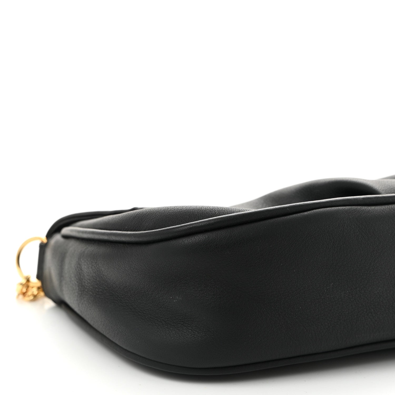 Fendi Vitello Flamingo Fendista Pouchette Crossbody Black 9 of 10
