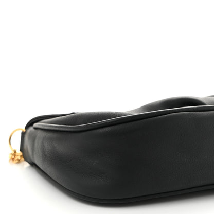 Fendi Vitello Flamingo Fendista Pouchette Crossbody Black 9 of 10