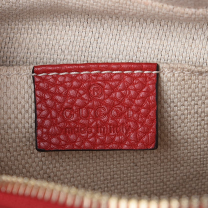Gucci Pebbled Calfskin Small Soho Disco Bag Tabasco Red 6 of 8