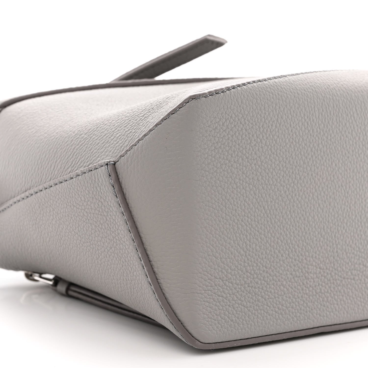 Loewe Calfskin Small Puzzle Edge Bag Pearl Grey 9 of 11