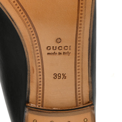 Gucci Lambskin Womens Brixton Horsebit Loafers 39.5 Black 7 of 9