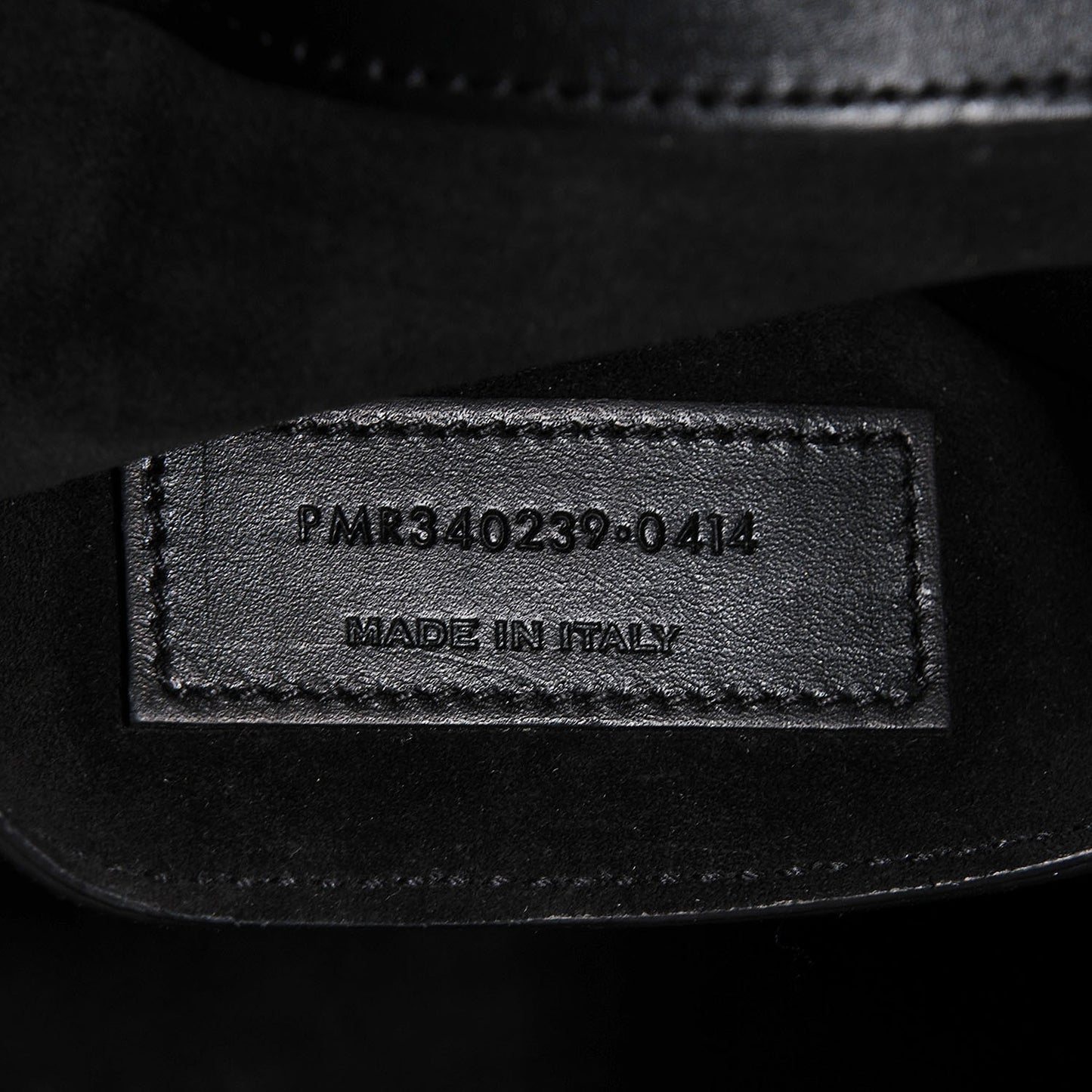 Calfskin Large Emmanuelle Bucket Bag Black