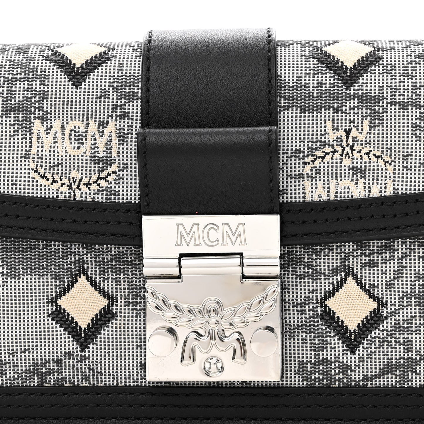Vintage Jacquard Monogram Mini Tracy Crossbody Black