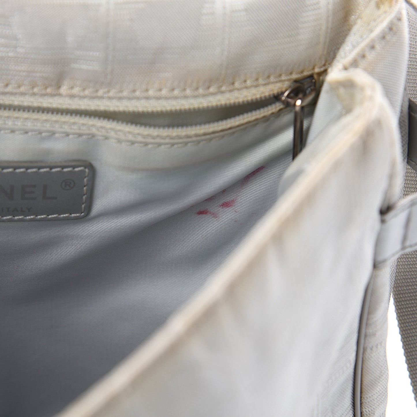Nylon Travel Crossbody Messenger White