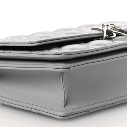 Christian Dior Lambskin Cannage My Dior Top Handle Bag Cloud Blue 9 of 10
