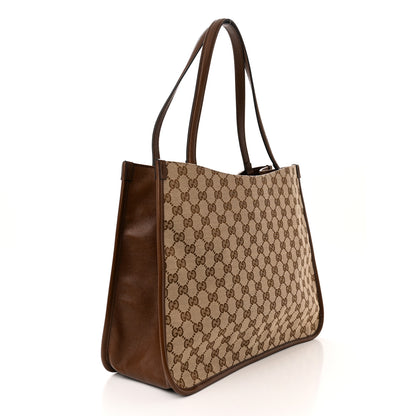 Gucci Monogram Horsebit 1955 Tote Bag Beige Brown Sugar 3 of 10