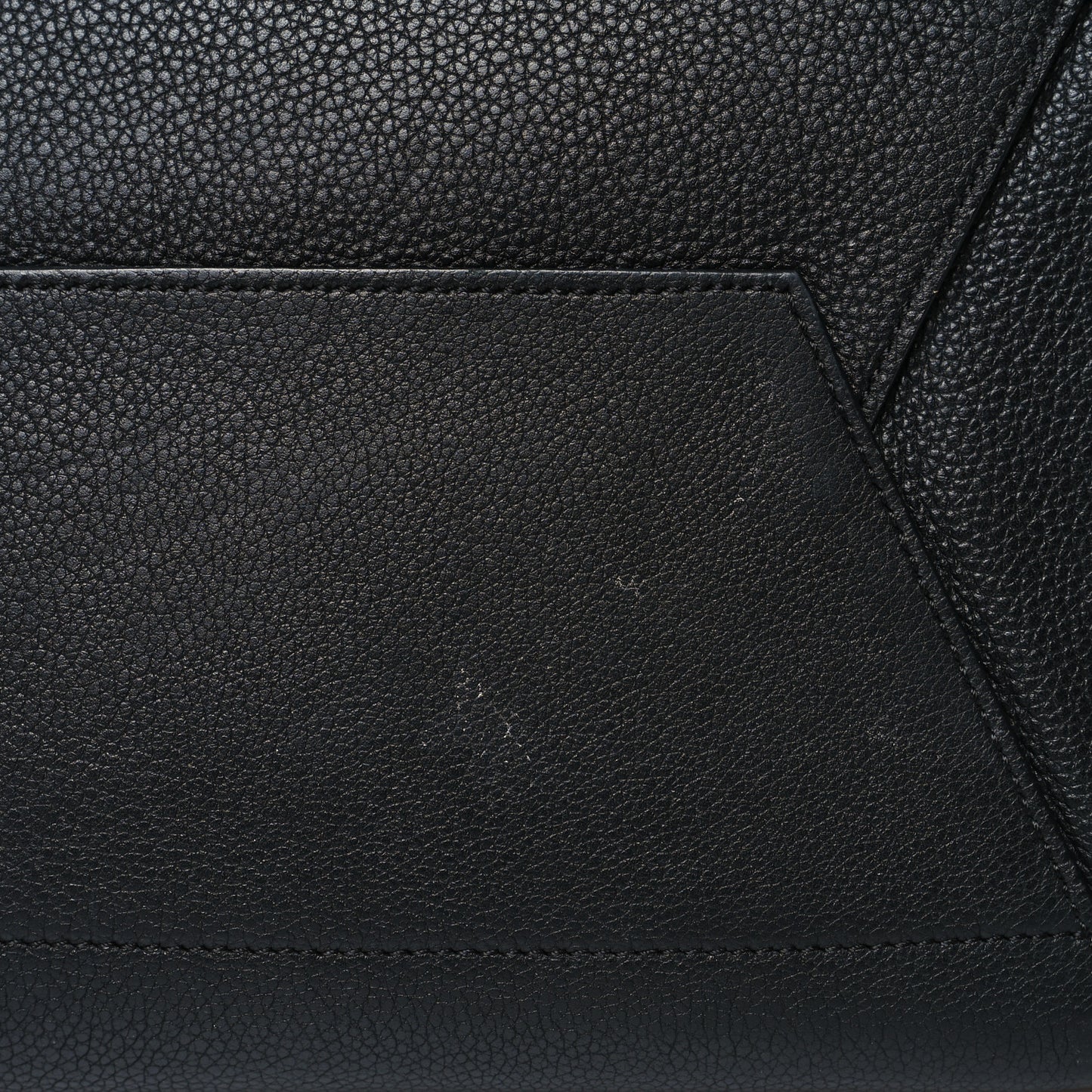 Soft Grained Calfskin Sangle Bucket Bag Black