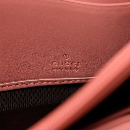 Gucci Patent Microguccisima Lovely Heart Continental Wallet Peonia Flower 6 of 8