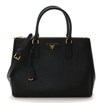 Prada Saffiano Lux Large Galleria Double Zip Tote Black 1 of 10