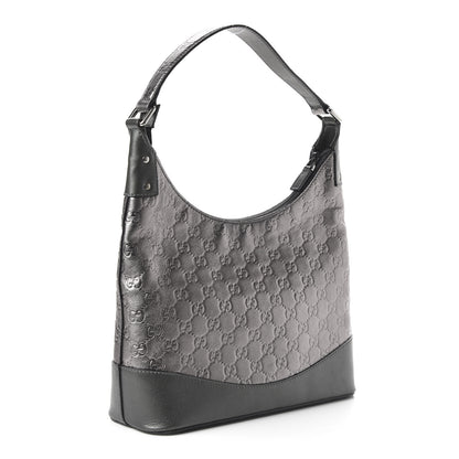 Gucci Guccissima Small Shoulder Bag Pewter 3 of 10