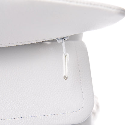 Chanel Caviar Quilted Medium Double Flap White 18 of 23