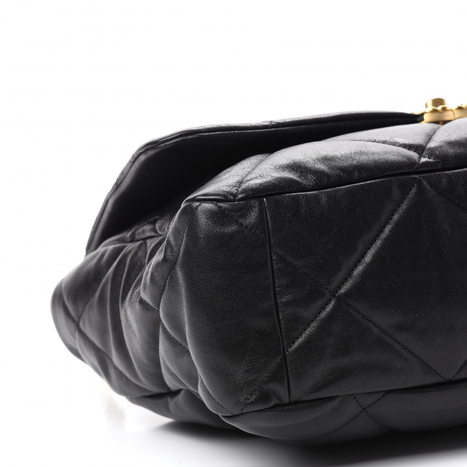 Chanel Lambskin Quilted Maxi Chanel 19 Flap Black 6 of 10